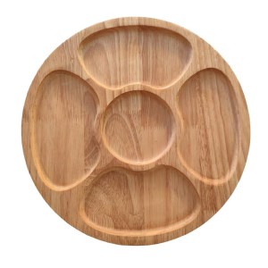 اردو خوری چوبی دایره ای 5 خانه نیوهوم مدل 3010