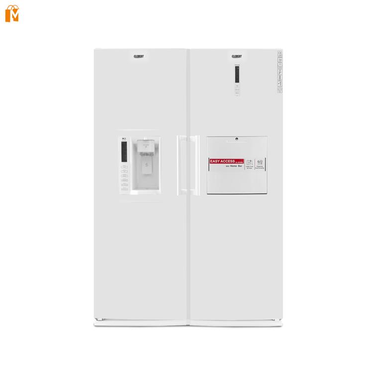 یخچال فریزر دوقلو هوم بار دار کلمنت مدل 4001