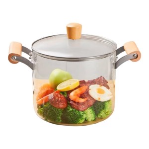 قابلمه پیرکس دسته بامبو