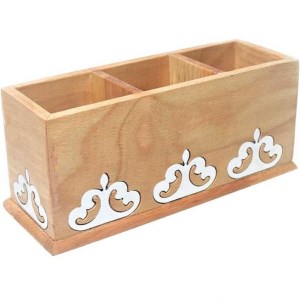 جا قاشقی سه خانه چوبی ریور مدل 5914