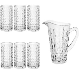 سرویس پارچ و لیوان لومینارک مدل دیاموند