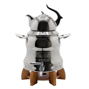 کتری قوری پایه چوب کروپ ست مدل رونیکا 803