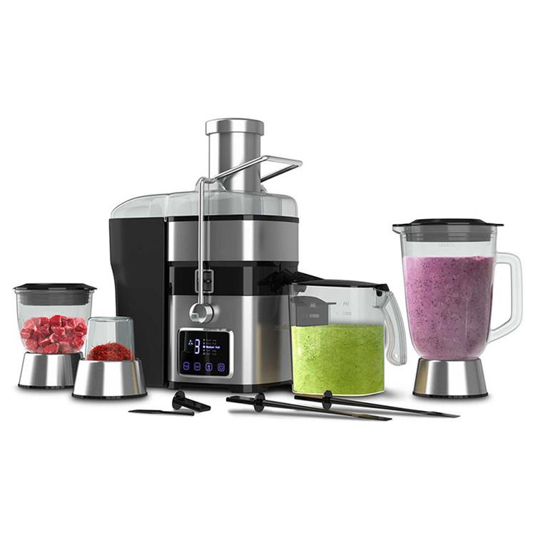 آبمیوه گیری 4 کاره استیل دیجیتال لمسی زنیت مدل 1406